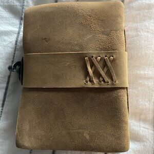 Leather Bound Vintage Journal With Lock Closure